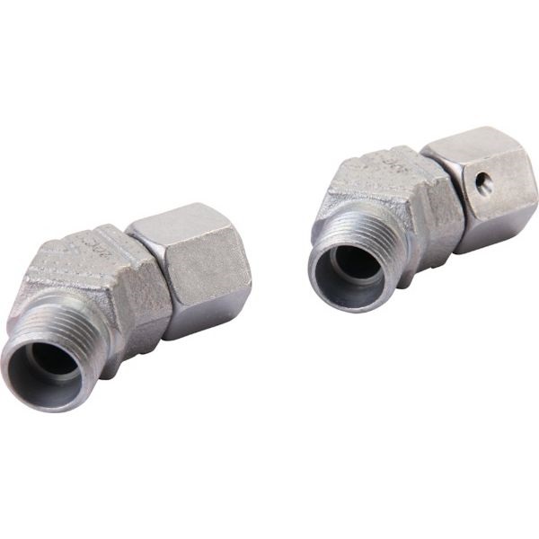 L-stuk (hydr.) buitendraad-wartel M22  - 45 °