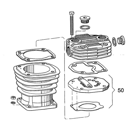 [KIT3 LP1969] Reparatieset Klepplaat voor Kompressor LP1969